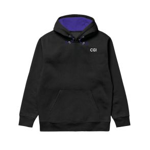 Contrast Hoodie Purple 