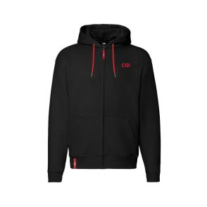 Contrast Hoodie Zipper